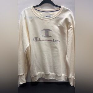 Women’s Champion Off-White Athletic Sweatshirt